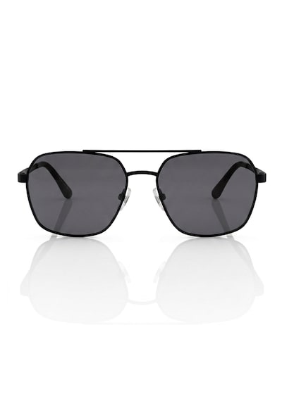 Di Caprio Dc3051black Geometrik Kare Aviator Polarize Camlı Erkek Güneş Gözlüğü Siyah