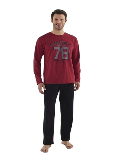 Mod Collection Pamuklu Uzun Kol Erkek Pijama Takım 001