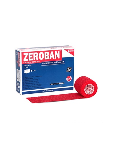 Zeroban Bandaj 5 CM x 4.5 M Kırmızı