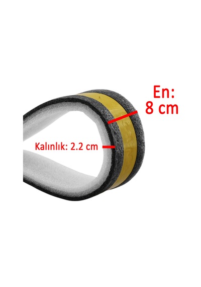 Yapışkanlı Kapı Altı Eşik Süngeri İnce Köpük Soğuk İzolasyon Bandı Fitili 90 Cm Toz Böcek Engelleme 90 CM