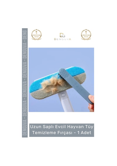 Tüyfırçası Uzun Saplı Evcil Hayvan Kedi Köpek Koltuk Halı Araba Mikrofiber Tüy Temizleme Fırçası - Çok Renkli