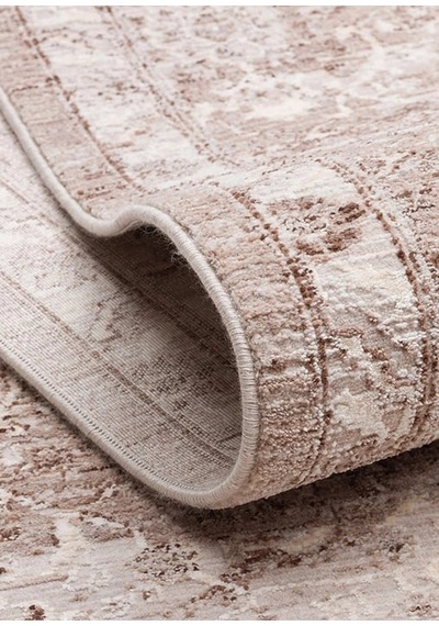 Eko Halı Mahal Mood 07 Beige Polyester Akrilik Klasik Desenli Premium Salon Halısı Bej