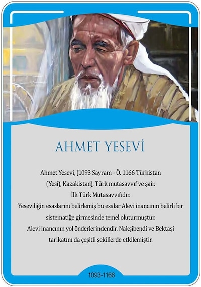Türk Büyükleri - Ahmet Yesevi Afişi