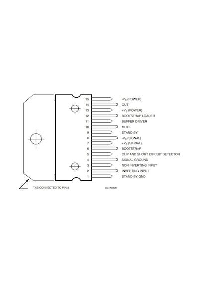 TDA7293 Multiwatt-15 Amplifikatör Ses Entegresi