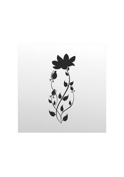 Folyo Sticker Desen Adkpquy388 100cm Uzunluk Siyah