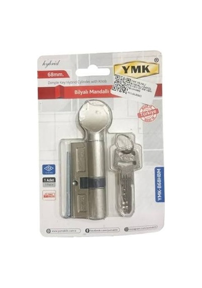 Ymk Bilyalı Mandallı Barel Saten 68 Mm Ymk-b68hbms Açık Ahşap