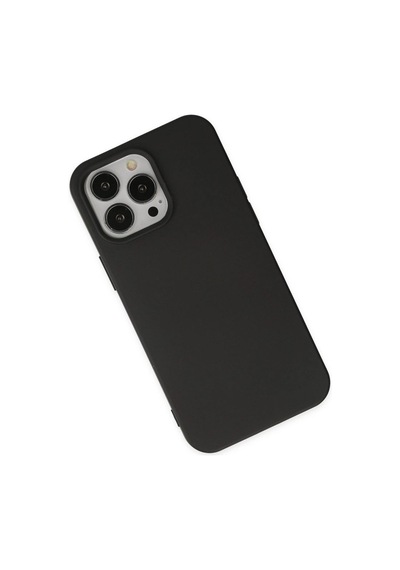 Apple İphone 14 Pro Kılıf Nano İçi Kadife Silikon - Siyah