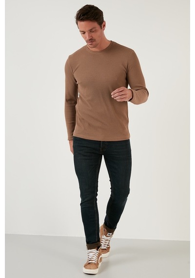 Buratti Erkek Sweat 5905073 Safari Kahverengi
