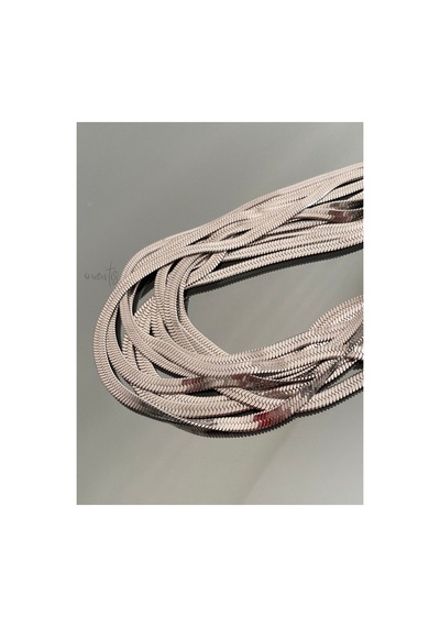 Çelik Gold Italyan Zincir 60 5 Cm -kararma Yapmaz Gümüş 45 Cm Çelik Altın