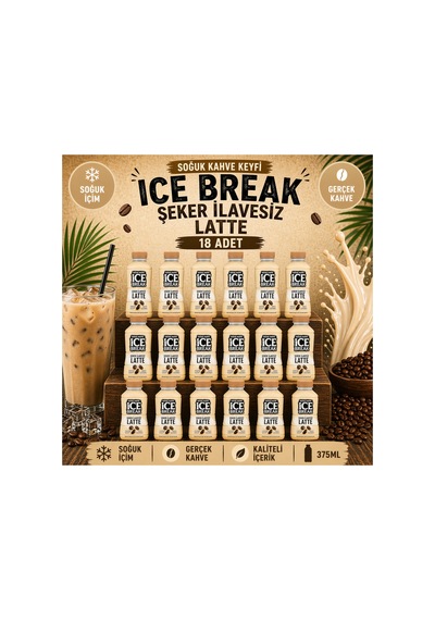 İce Break Şekersiz Soğuk Kahve 18 Adet Diğer