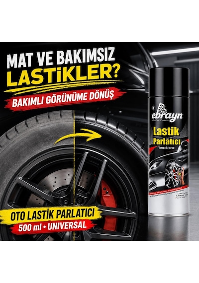 Oto Lastik Ve Tampon Parlatıcı Sprey 500 Ml - Universal