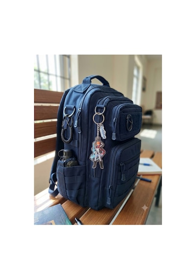 Owl Bag Genshin Impact Serisi Tartaglia Karakteri Desenli Acrylic Anahtarlık Çanta Süsü Mıx