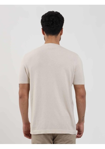 Dufy Bej Erkek Slim Fit Düz Düğmeli O Yaka Kazak - 104641-bej Bej