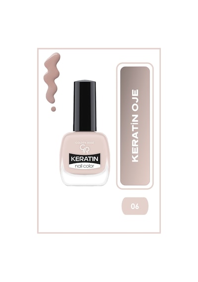 Golden Rose Keratin Nail Color Oje No:06