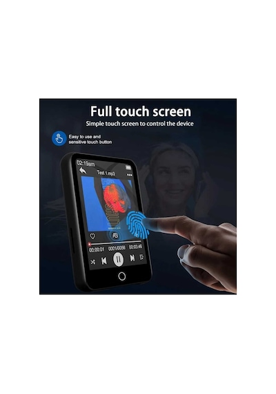 Dokunmatik Ekranlı Bluetooth Lu Mp3 Mp4 Player Dahili Hoparlör Müzik Çalar 4gb Hafızalı Mp Player