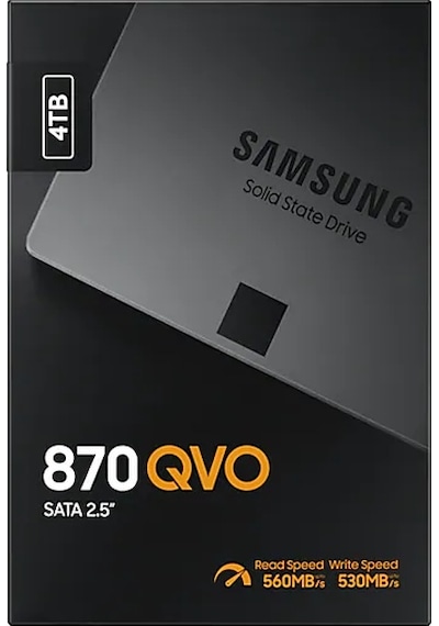 4TB SAMSUNG 870 560/530MB/s QVO MZ-77Q4T0BW SSD