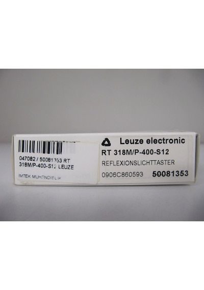 Leuze 50081353 Rt 318m/p-400-s12 Energetic Diffuse Sensor