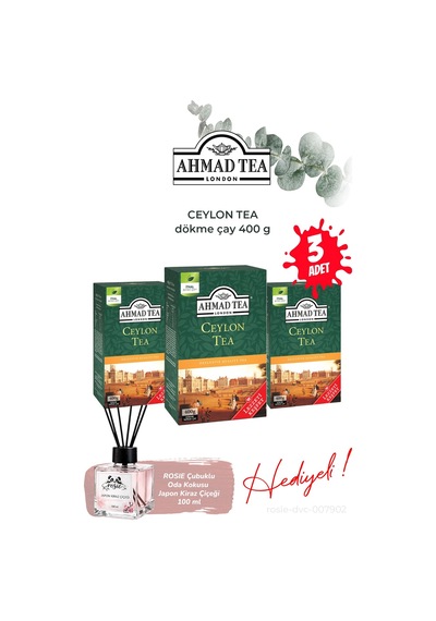Ceylon Tea 3 Paket Dökme Çay 400 G Ve Oda Kokusu