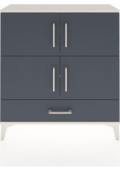Arges Şifonyer 4 Raflı Tek Çekmeceli 4 Kapaklı 88x30x96 Aytaşı-antrasit Aytası Arges Şifonyer 4 Raflı Tek Çekmeceli 4 Kapaklı 88x30x96 Aytaşı-antrasit Aytası