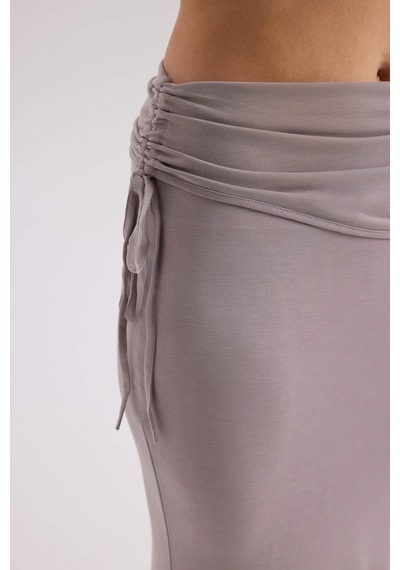 Mai Collection Mai Studios Co. Ivan Büzgülü Lila Crop Etek Takım Lila