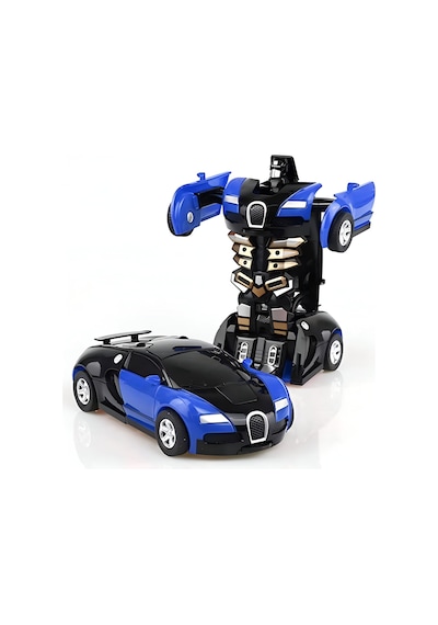 Transformer Robot Çek Bırak Kendinden Robota Dönüşen 1:32 Bugatti Oyuncak Araba Karışık