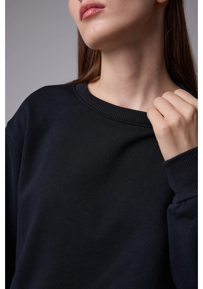 Defys Kadın Basic Sweat Siyah - 747511219 Siyah