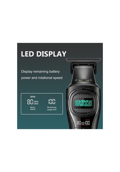 Şarjlı Tıraş Makinesi V-888t - 8000 Rpm Bldc Motor Dlc T Bıçak - Yeşil