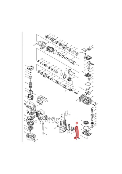 Makita HR4501C Sap Kapağı Kodu 419796-6