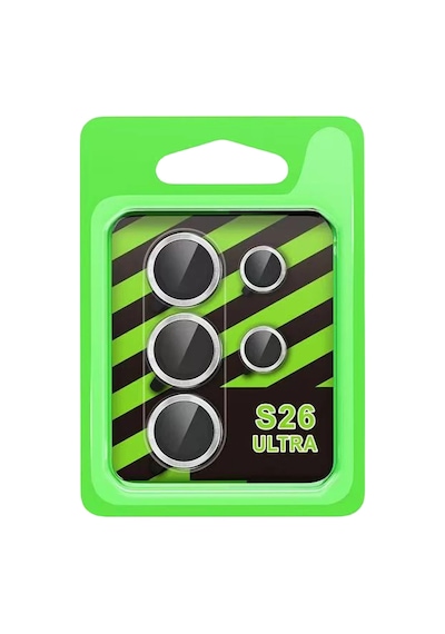 Samsung Galaxy S26 Ultra Uyumlu Raze Metal Kamera Lens - Gümüş