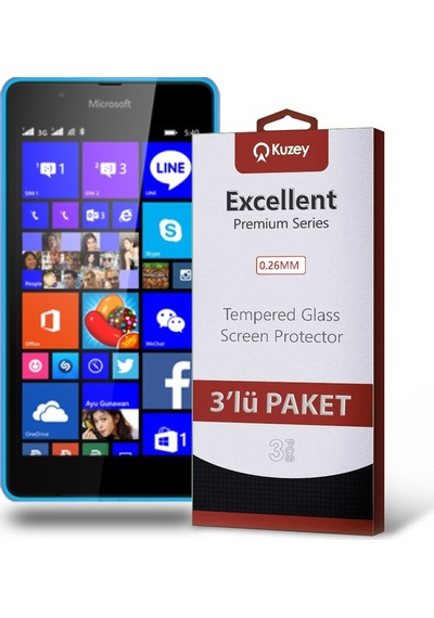 Nokia Lumia 540 Ekran Koruyucu Cam 3 Adet Ekonomik Paket (552805721) 20 Tl Fark Ile Apple  Uyumlu iPhone Hızlı Şarj Kablosu