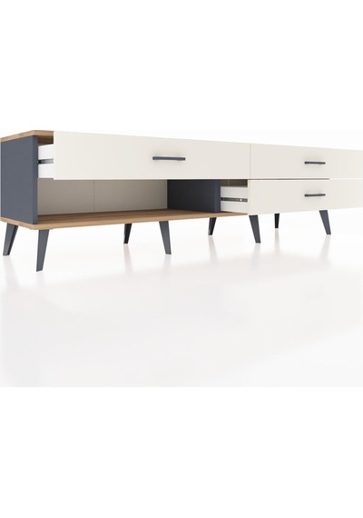 Hyperion Tv Ünitesi 3 Çekmeceli 176x44x51 Antrasit-çam/aytaşı Atlas Çam/aytası Hyperion Tv Ünitesi 3 Çekmeceli 176x44x51 Antrasit-çam/aytaşı Atlas Çam/aytası