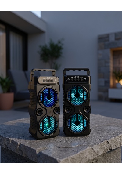 Bluetooth Hoparlör 1200 Mah Led Işıklı Uczzz1688hoparlör-2