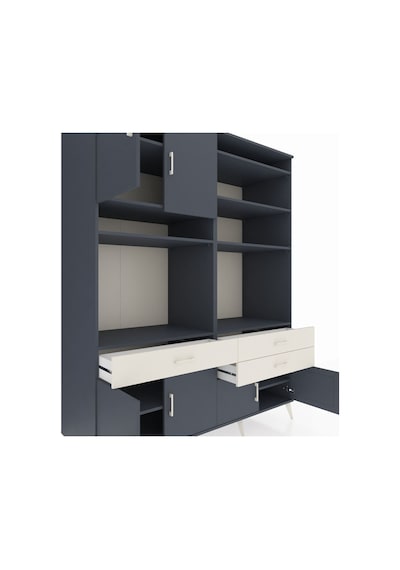 Kronos Gardrop 10 Raflı 3 Çekmeceli 8 Kapaklı 176x59x221 Antrasit-antrasit/aytaşı Antrasit/aytaşı Kronos Gardrop 10 Raflı 3 Çekmeceli 8 Kapaklı 176x59x221 Antrasit-antrasit/aytaşı Antrasit/aytaşı