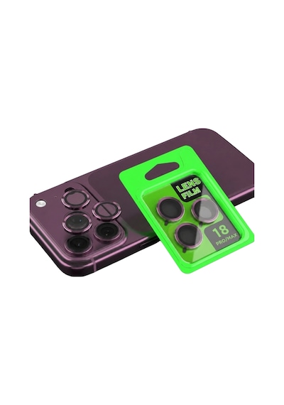 Newface  Apple iPhone Uyumlu 18 Pro Raze Metal Kamera Lens - Bordo Çok Renkli