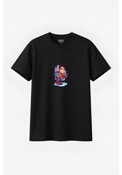 Ogc Superman Unısex T-shırt Siyah