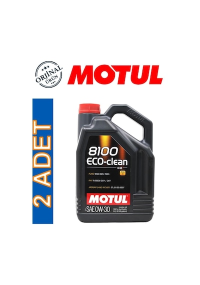 Motul 8100 Eco-Clean C2 0W-30 Motor Yağı 2 x 5 L
