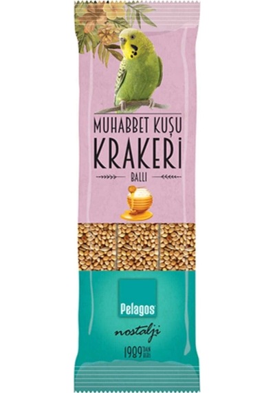Pelagos Plg-025 Muhabbet Kuşu Krakeri - Ballı - 3'lü