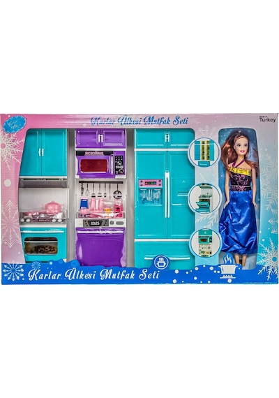 Karlar Ülkesi Bebek ve 3'Lü Mutfak Seti