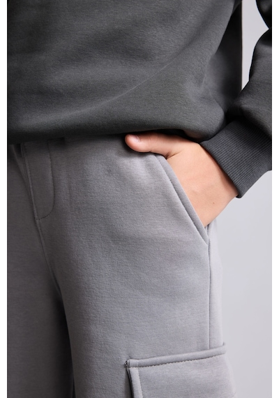 Defacto Kargo Fit Kalın Kumaş Lastikli Paça Pantolon Erkek Çocuk I0116a826wngr67 Gri-gr67