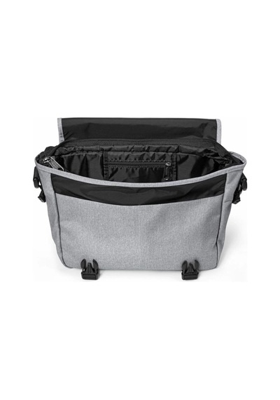 Eastpak Unisex Postacı Çantası Gri Omuz Askılı Çapraz Çanta Geniş Bölmeli Günlük Okul Çantası Siyah