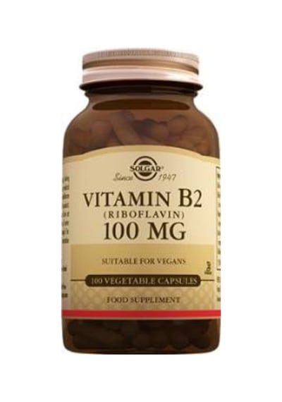 Solgar Vitamin B2 Riboflavin 100 Mg 100 Kapsül