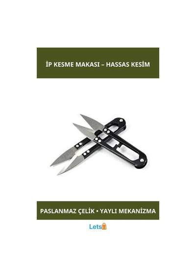 Paslanmaz Yaylı Balıkçı İp Kesme Makası Çok Renkli