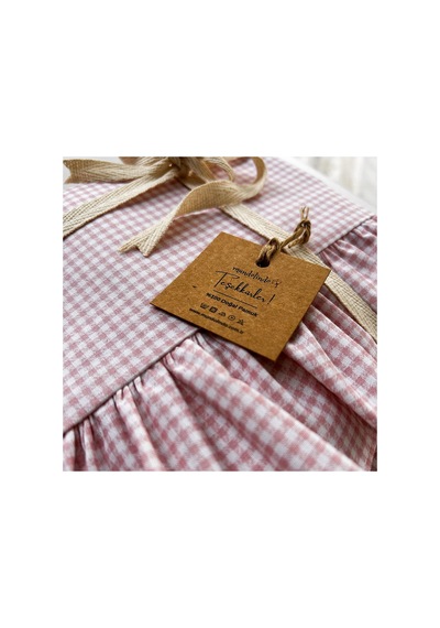 Country Ruffled Tek Kişilik Çarşaf Seti Pembe Pötikareli
