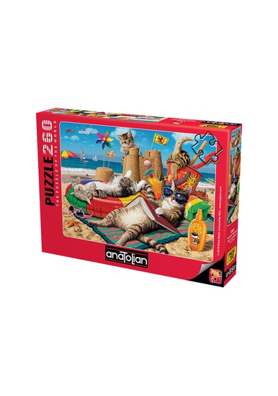 Anatolian Puzzle 260 Parça Kedilerin Plaj Keyfi 3322
