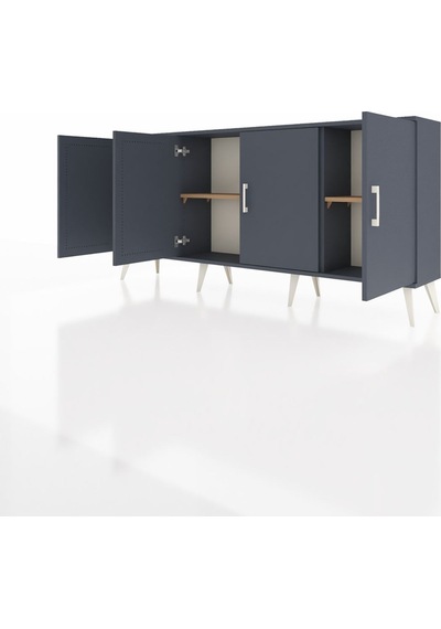 Arges Konsol 3 Raflı 4 Kapaklı 176x30x83 Antrasit-antrasit/çam Antrasit/çam Arges Konsol 3 Raflı 4 Kapaklı 176x30x83 Antrasit-antrasit/çam Antrasit/çam