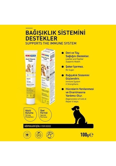 Kiki Excellent Köpek Multi Vitamin Paste Macun 100 G