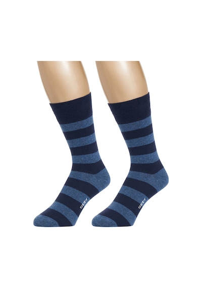 Ozzy Socks 3 Çift Dikişsiz Erkek Penye Pamuklu Çorap OZYM003 Lacivert