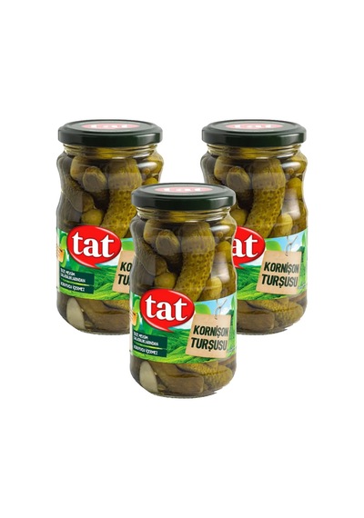 Tat Kornişon Turşu 350 Gr Cam X 3 Adet