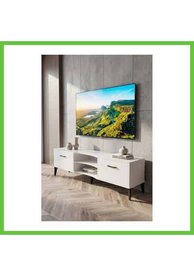 Bezos Vera Tv Sehpası Suntalam Beyaz 160x35 Cm Dmc Bezos Vera Tv Sehpası Suntalam Beyaz 160x35 Cm Dmc