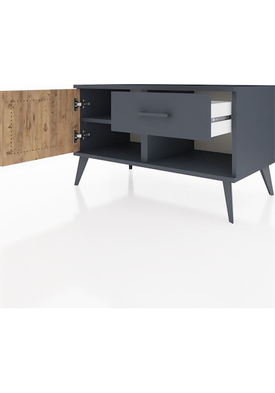 Hyperion Şifonyer Tek Raflı Tek Çekmeceli Tek Kapaklı 88x44x48 Antrasit-çam/antrasit Çam/antrasit Hyperion Şifonyer Tek Raflı Tek Çekmeceli Tek Kapaklı 88x44x48 Antrasit-çam/antrasit Çam/antrasit